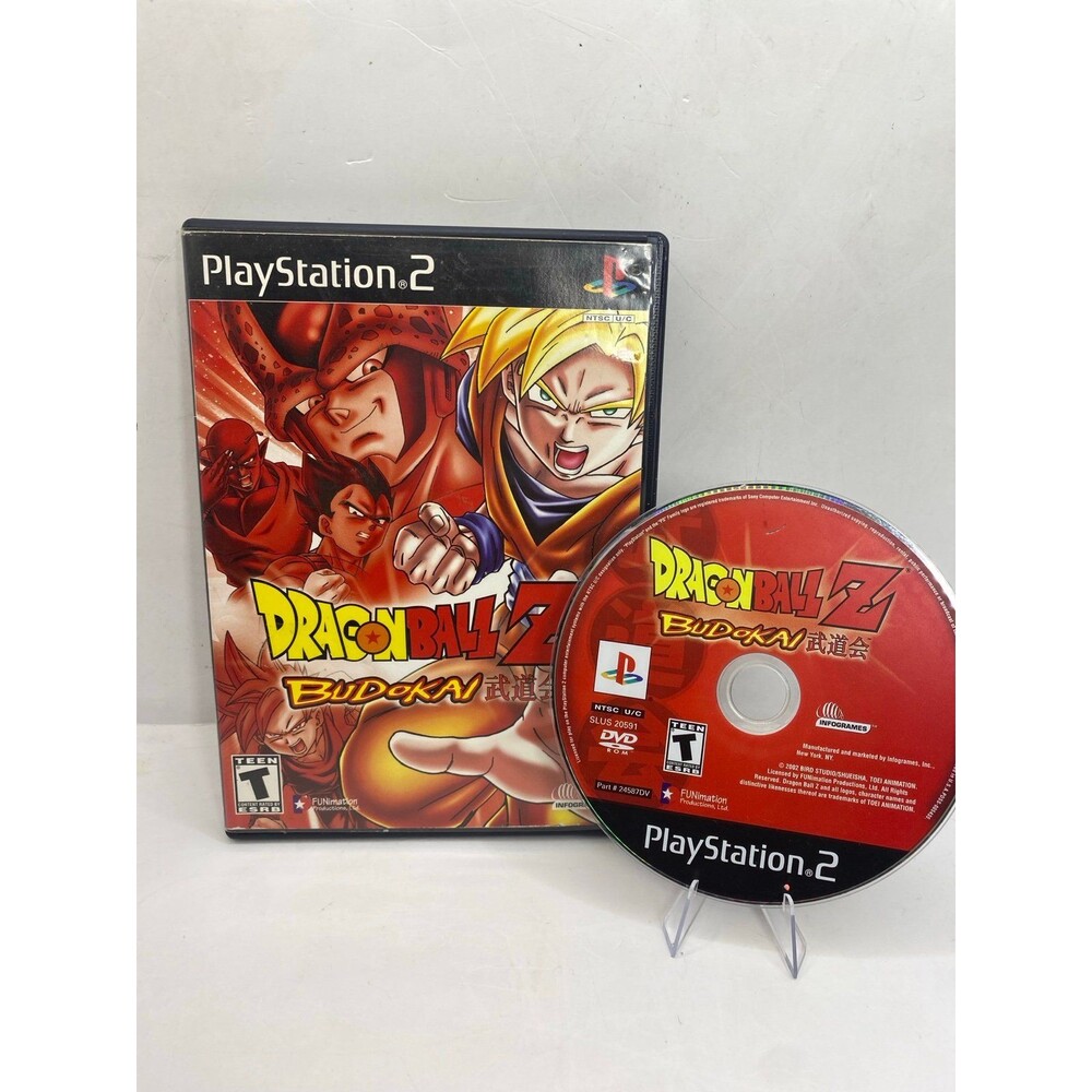 Dragon Ball Z: Budokai PS2 (Sony PlayStation 2) Case & Game Tested Working